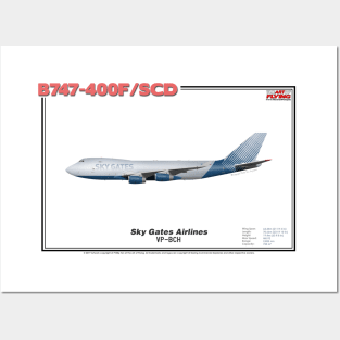 Boeing B747-400F/SCD - Sky Gates Airlines (Art Print) Posters and Art